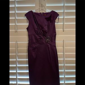 Eliza J Purple short sleeve dress